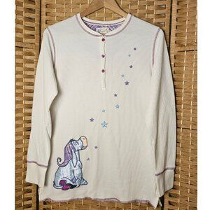 Disney Store Eeyore Rare Embroidered Pajamas Set Women's L